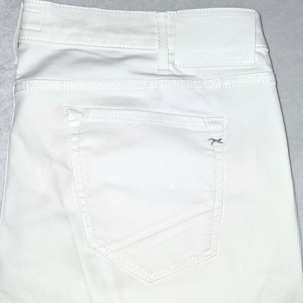 Brax Men Feel Good Style Chuck‎ Hi-Flex White Slim Fit Pants Size 42X32 (40X32)